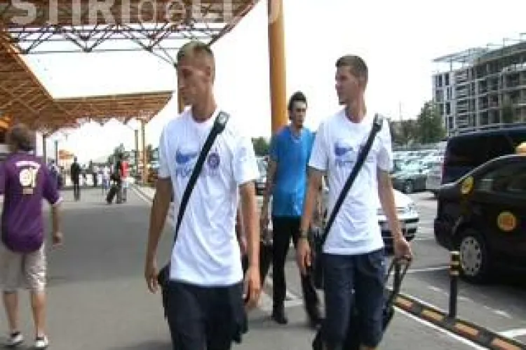 Austria Viena a ajuns la Cluj pentru confruntarea cu Gaz Metan Medias VIDEO