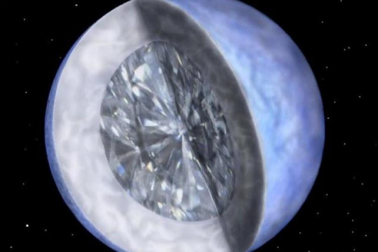 Planeta de diamant, descoperita in apropiere de galaxia noastra