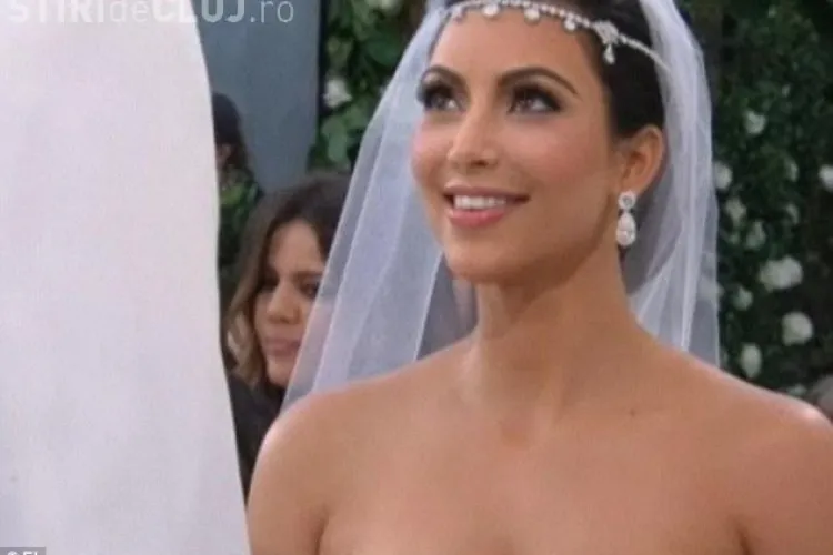 Cat a castigat Kim Kardashian la nunta! VEZI imagini de la nunta VIDEO