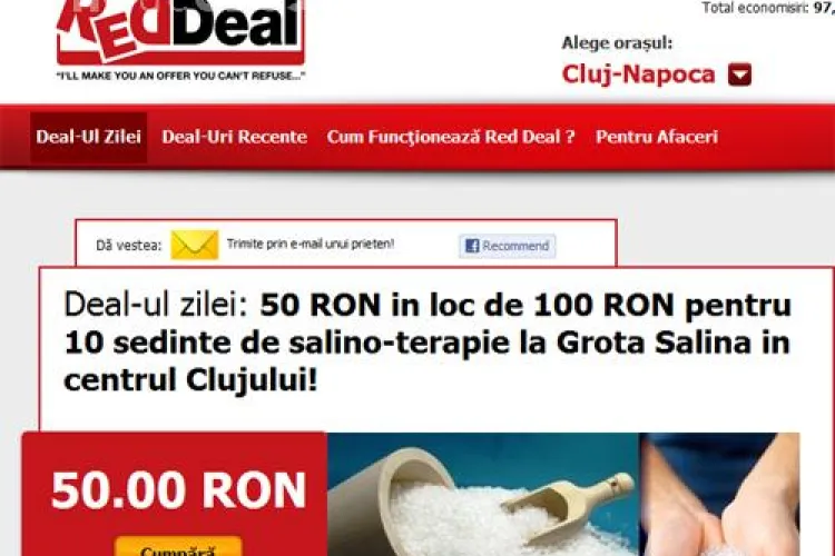 10 sedinte de salino-terapie la Grota Salina in centrul Clujului cu doar 50 lei in loc de 100 lei! (P)