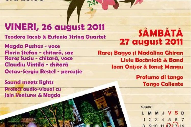 Concerte in Piata Muzeului! Magda Puskas canta vineri, iar pe cladiri vor fi proiectate imagini