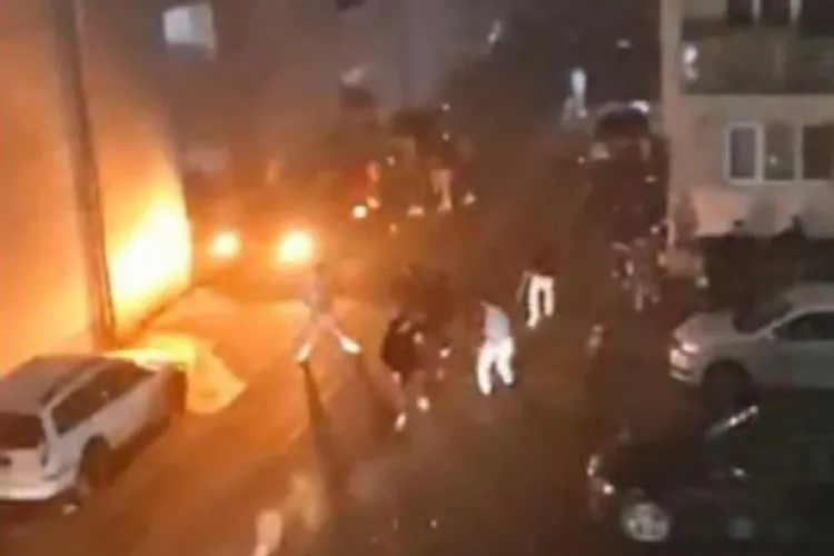 Clujean împușcat din greșeală de polițiști, după o bătaie cu cuțite, pumni și picoare pe o terasă între cinci bărbați. Mai multe persoane au fost rănite