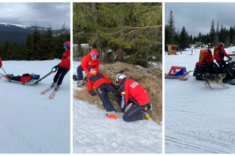 Salvamontiștii clujeni au trecut cu brio evaluarea anuală de iarnă: Pregătiți pentru siguranța turiștilor pe pârtie