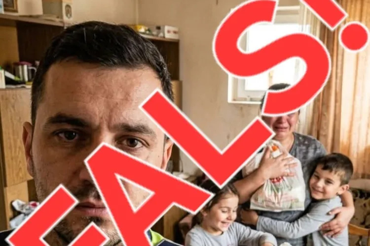 Fotografia cu polițiștii care „au încălcat legea pentru o familie săracă