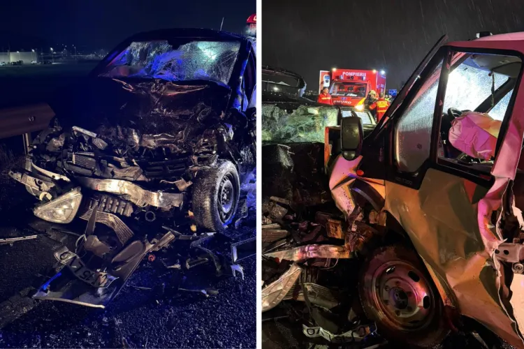 Accident în lanț în Cluj! Un șofer de 24 de ani a băgat șase oameni în spital după o depășire neregulamentară pe ocolitoare FOTO