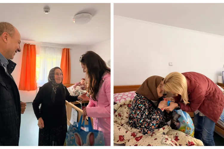 Gest emoționant într-o comună din Cluj! Mai mulți vârstnici au primit daruri înainte de Paști. Rocsana Contraș: „Suntem doar niște străini cărora le pasă”