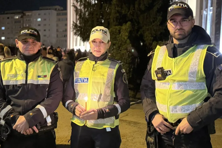 Polițiștii clujeni, în mijlocul oamenilor de Paște. Cum s-au desfășurat slujbele de Înviere în Cluj: „Am fost acolo unde contează cel mai mult”