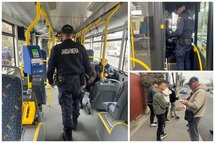 FOTO Polițiștii clujeni au luat „cu asalt” mijloacele de transport în comun. Controale și amenzi în plină oră de vârf