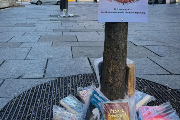 Cultura se oferă gratis la Cluj-Napoca! Clujenii pot pleca acasă cu o carte din centrul orașului: „Vă puteți alege cu o carte gratuită”
