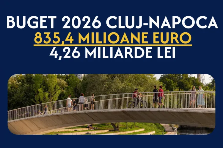 A fost publicat bugetul Clujului pe 2026! Investiții de peste 2 miliarde lei, dar banii se duc și pe un aparat administrativ uriaș