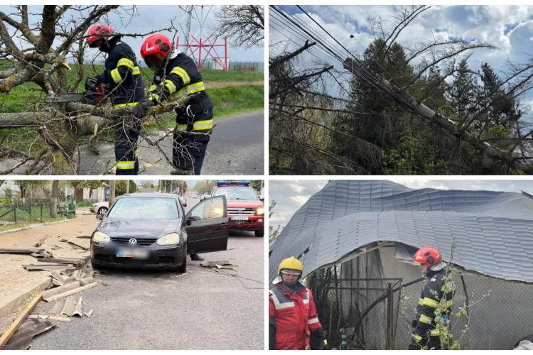 Vântul a făcut prăpăd în Cluj și în țară: O persoană a murit, altele au fost rănite, iar mii de oameni au rămas fără curent după furtunile violente