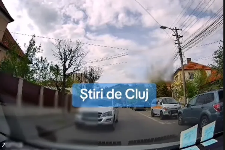 VIDEO. Scandal și înjurături ca la ușa cortului, în Cluj! Culmea, ei erau cu Mercedes-ul pe interzis: „Șmecheraș de Mănăștur convins că nu pățește nimic”