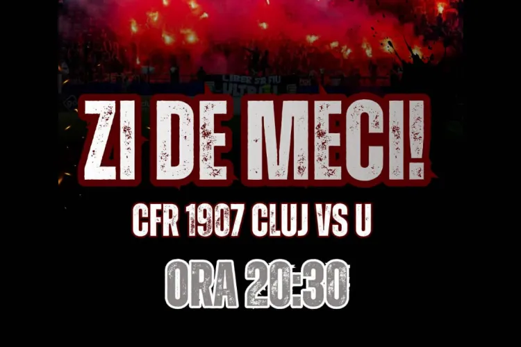 Suporterii CFR Cluj pregătiți cu o coregrafie pentru derbyul din seara asta cu U Cluj: „Dăm totul, îi încurajăm pe băieți”