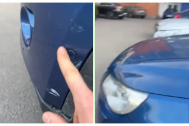 Ghinion pentru un șofer din Cluj-Napoca! Și-a găsit autoturismul avariat în parcarea Universității Tehnice VIDEO 