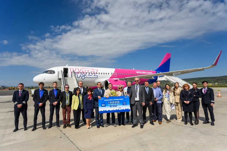 Aeroportul Cluj a atins pragul de 1 milion de pasageri în 2026, cu 16 zile mai devreme decât anul trecut. Norocosul venea din Italia!