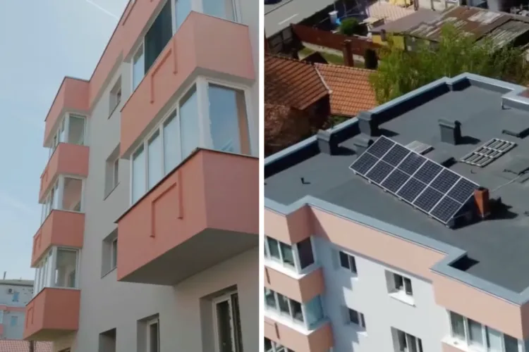 VIDEO. Transformare uriașă la blocurie din Florești: 9 clădiri au primit panouri solare, stații de încărcare și fațade noi cu 23 de milioane de lei