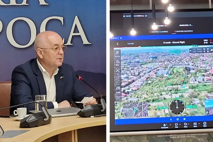 VIDEO. Vor fi clujenii „spionați” de Boc cu drona de 40.000 de euro? Ce vede de fapt noua achiziție a primăriei: „Nu e nimeni mai presus de lege”