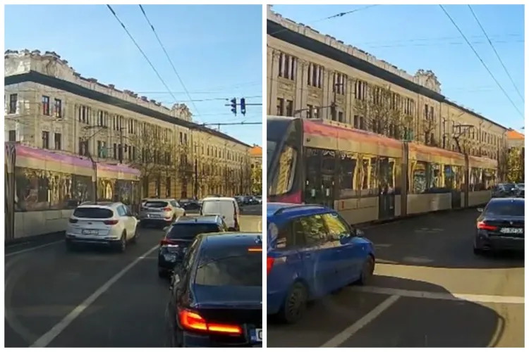 VIDEO Aici cine are prioritate? Noi ne-am dat bătuți! Situație de pericol chiar în centrul Cluj-Napoca