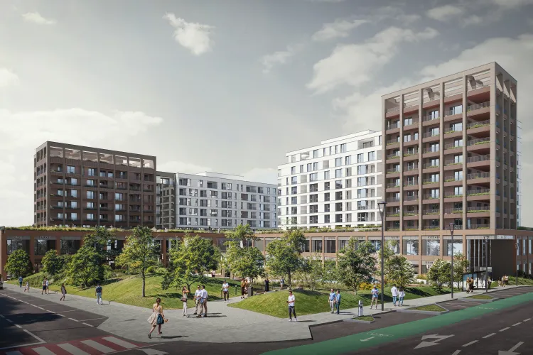 Mini-mall, lac și 200 de apartamente noi în Cluj-Napoca: Începe șantierul Green Square din cartierul Bună Ziua