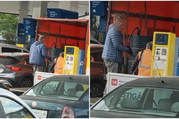 VIDEO. Nu ne mai intereseaza de cei din jur. Unii șoferi vin la pompă cu butoaiele și fac plinul pentru un an: „Lăsați-ne și nouă, nenea”
