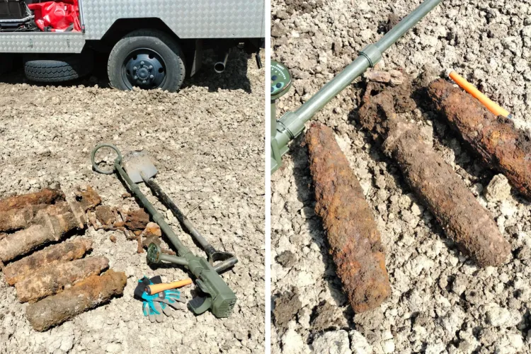 Mai multe bombe găsite în grădinile unor clujeni! Pirotehniștii din Cluj au trebuit să intervină cu grijă în mai multe localități din județ