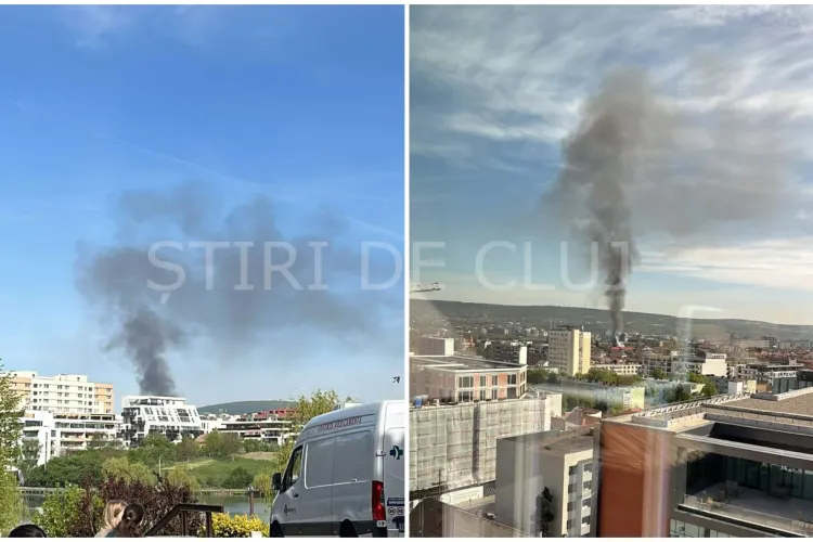 Incendiu într-un apartament din Cluj-Napoca! Pompierii intervin de urgență. Locatarii au fost evacuați 