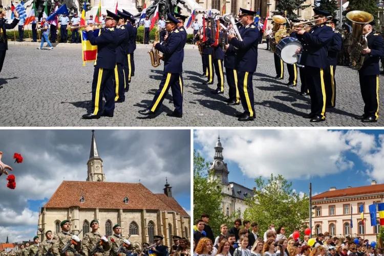 Cluj-Napoca sărbătorește Ziua Europei cu ceremonii oficiale, muzică și o expoziție spectaculoasă despre monedă și identitate