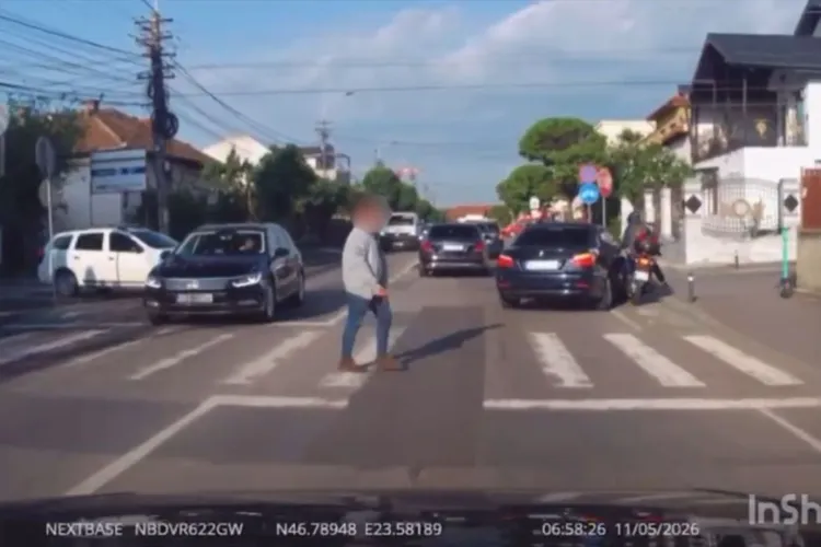 VIDEO. Motociclist clujean, rănit după ce un șofer i-a tăiat brusc calea fără să se asigure: „Totul s-a întâmplat într-o secundă”