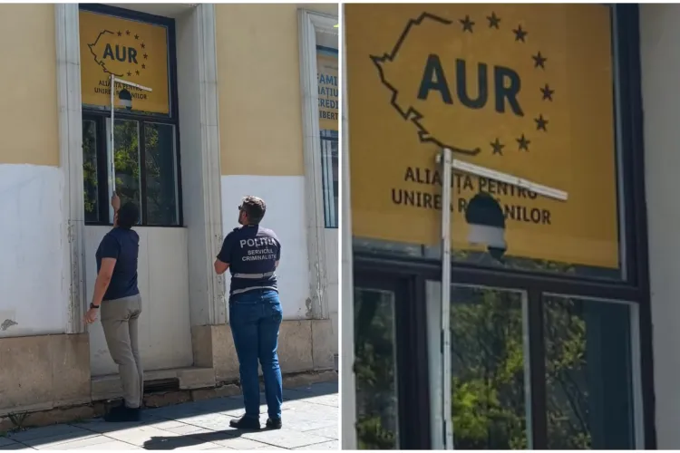 Sediul AUR Cluj, atacat cu pietre. Un geam a fost spart: „Spargerea geamurilor și vandalizarea unui sediu politic nu reprezintă un act de democrație”
