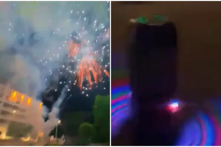 VIDEO. Război psihologic. Fanii olteni au mers noaptea la hotelul lui U Cluj pentru a-i trezi pe jucători. Au folosit boxe și artificii: „No, îi fain?”