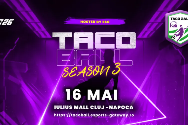 Gamerii din Cluj sunt așteptați la un super turneu FIFA în acest weekend! Taco Ball aduce competiția EA Sports FC la Iulius Mall Cluj