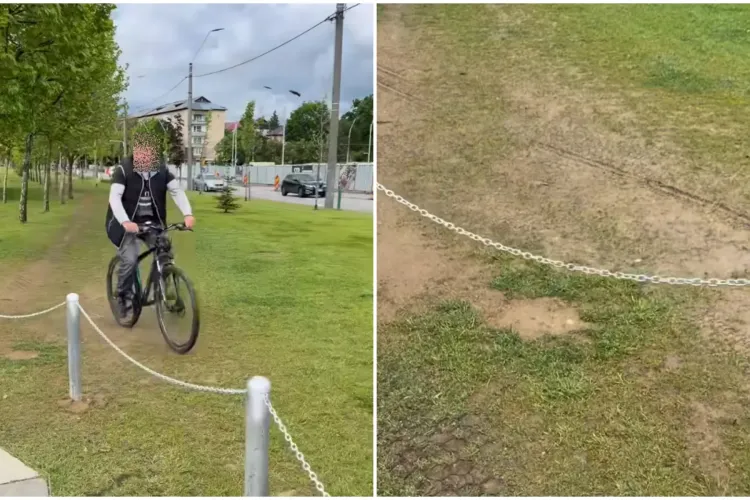 VIDEO. 5 milioane de euro pentru un parc modern, însă oamenii distrug iarba. Un jurnalist îi desființează pe băimăreni: „Nu sunt ca și clujenii”