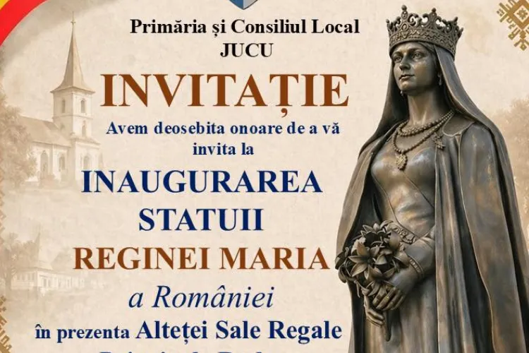 Moment istoric la Jucu: Familia Regală- reprezentată de Principele Radu al României și personalități de rang înalt vin la inaugurarea statuii Reginei Maria