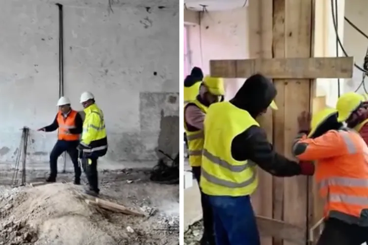 VIDEO. Supraetajare spectaculoasă la o școală din Cluj: fundații forate la 9 metri, structură metalică montată etapizat și 1.400 de metri pătrați