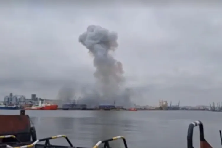 Explozie în Portul Constanța! Autoritățile au intervenit de urgență după detonarea unei drone marine