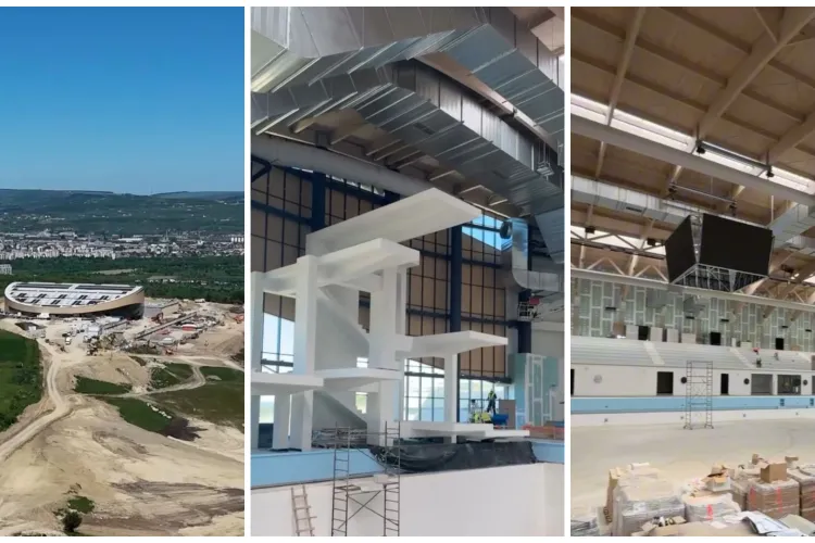 Investiție uriașă la Cluj! Bazinul olimpic de 30 de milioane de euro din Borhanci se apropie de finalizare și promite să schimbe sportul clujean VIDEO
