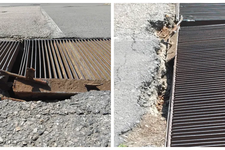 „Reparație” de mântuială în Cluj-Napoca! Un grilaj de pe o stradă a stârnit revolta clujenilor 