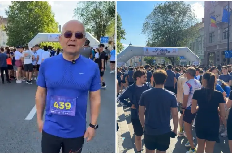 VIDEO. Emil Boc, pregătit de alergat. Nu putea să lipsească de la Crosul Universităților Clujene: „Să facem din mișcare un stil de viață sănătos”
