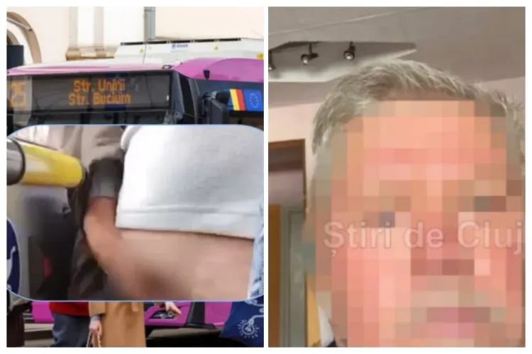 VIDEO. Bărbatul care a scandalizat Clujul, filmat în repetate rânduri că se autosatisfăcea în autobuz, nu a fost trimis după gratii. Ce au spus judecătorii