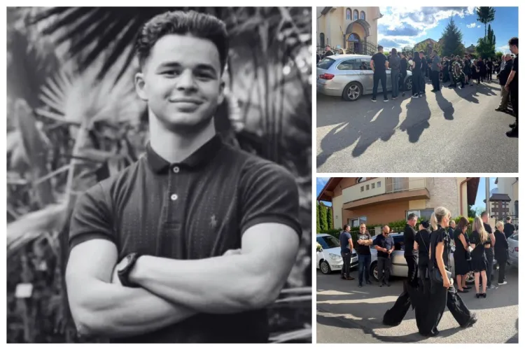 Tânărul handbalist Bogdan Zeic, mort la 22 de ani în tragicul accident din Cheile Turzii, condus pe ultimul drum: „Prețuiește zilnic fiecare om drag”