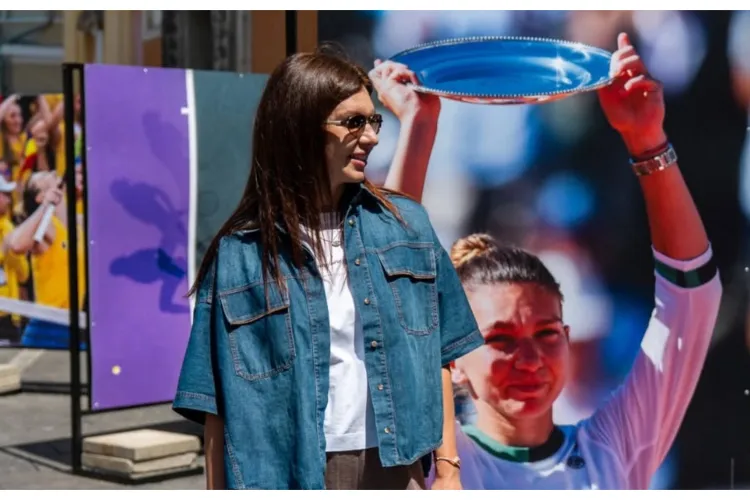 Povestea Simonei Halep, expusă în centrul Clujului. Fosta campioană a transmis un mesaj emoționant FOTO 