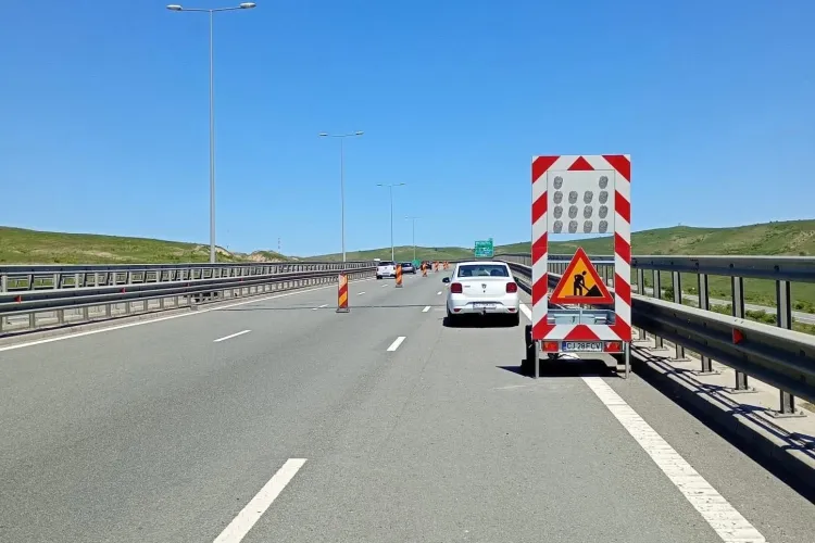 Atenție, șoferi clujeni! Lucrări pe A3 azi până la ora 15:00: Banda I e blocată complet, viteza e restricționată și vă descurcați pe ce a rămas