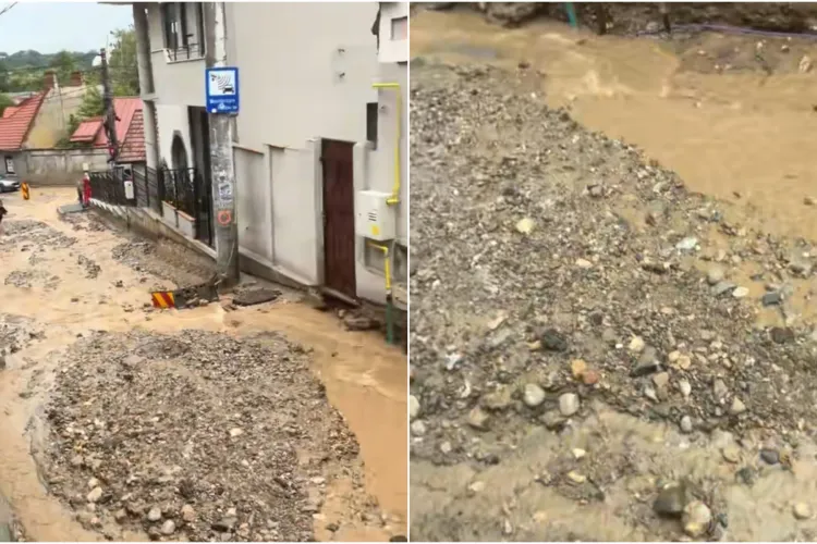 VIDEO. Dezastru pe Piezișă după furtuna de miercuri! Șuvoaiele au luat la vale pietrișul și pământul de pe șantier. A fost cod portocaliu și RO-ALERT
