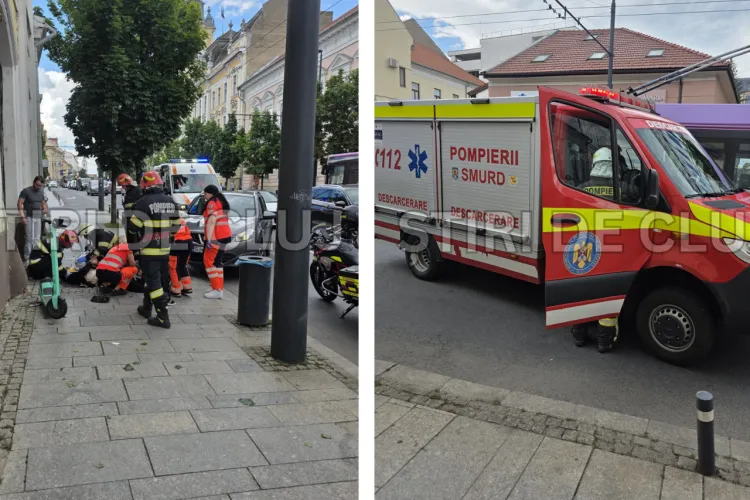 VIDEO. Un șofer de 30 de ani, vinovat pentru accidentul de pe Moților: Nu s-a asigurat la schimbarea direcției și a intrat direct în biciclist