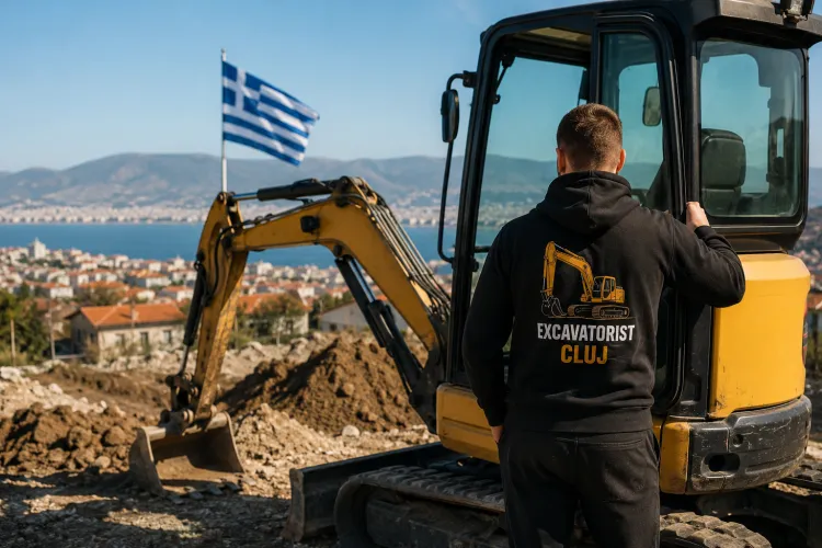 Tânăr excavatorist din Cluj caută de lucru ca să își ducă iubita în Grecia: „Vreau să-i fac o surpriză, pentru că a fost lângă mine când mi-a fost greu”