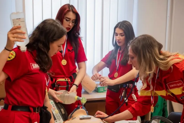 Performanță uriașă pentru Cluj! Patru studente de la UMF Cluj au câștigat cea mai tare competiție europeană de simulare medicală, la Lyon!