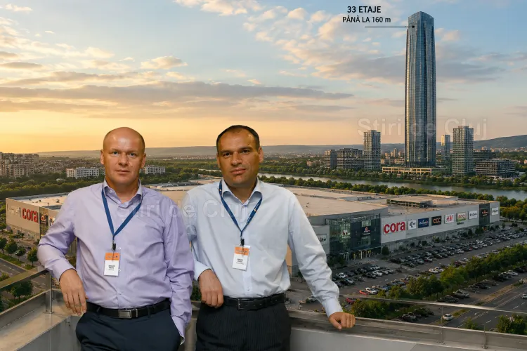 Cei mai bogați români, frații „Dedeman”, vor să facă primul zgârie-nori din Cluj: Turn gigant de 160m, mall și hotel la intrarea dinspre Florești