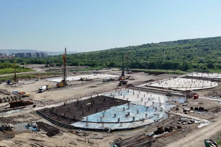 Șantierul viitorului Spital Pediatric Monobloc din Cluj avansează rapid! Lucrările sunt în grafic, iar proiectul prinde contur etapă cu etapă