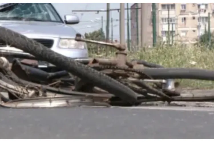 Accident mortal în Cluj! Un biciclist de 68 de ani și-a pierdut viața după impactul cu o mașină