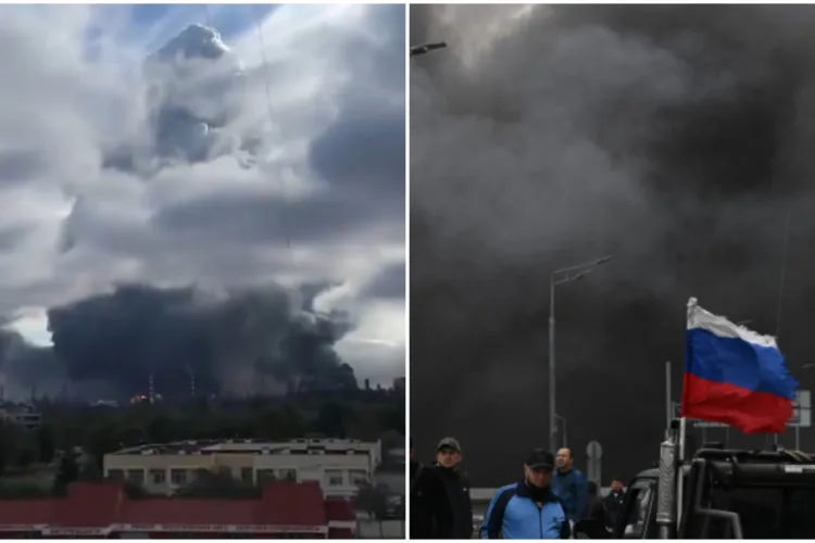 VIDEO. Dronele ucrainene au atacat din nou Moscova. Explozie uriașă la o rafinărie, lovită pentru a doua oară în ultimele zile: „A durat 36 de secunde”